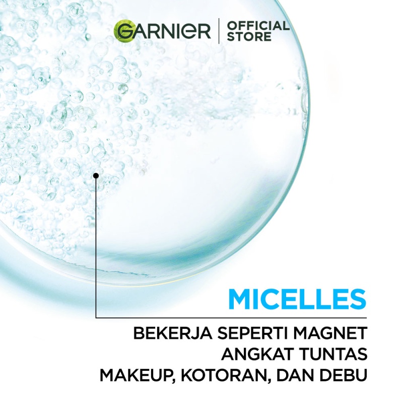 Garnier Micellar Cleansing Water Salicylic Blue Skin Care 125ml (Pembersih Wajah Untuk Kulit Berminyak Rentan Berjerawat dengan Salicylic Acid) - Make Up Remover Image 4