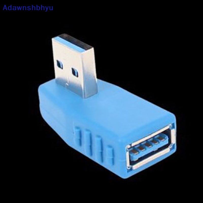 Adhyu Konektor Adapter USB 3.0 A male to female 90derajat Sudut Ekstensi Extender ID