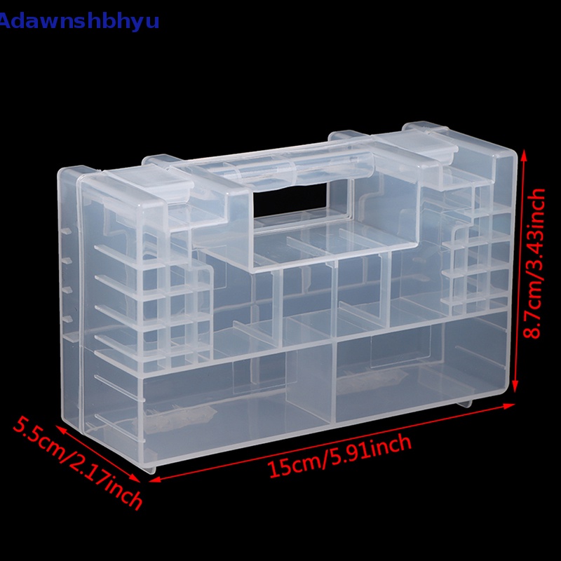 Adhyu Kotak Plastik Storage Case Holder Organizer Untuk AA AAA C D 9V ID