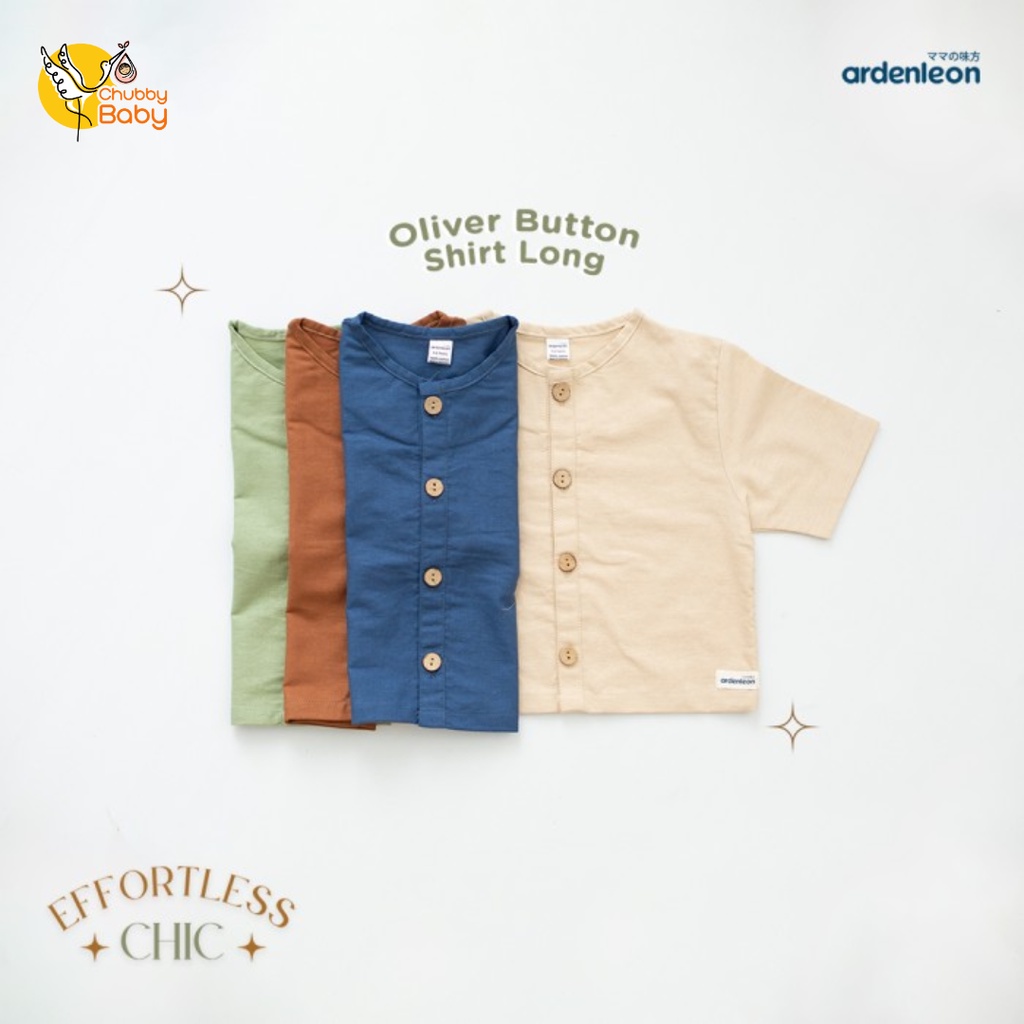 ARDENLEON - Oliver Button Shirt Long | Atasan Anak