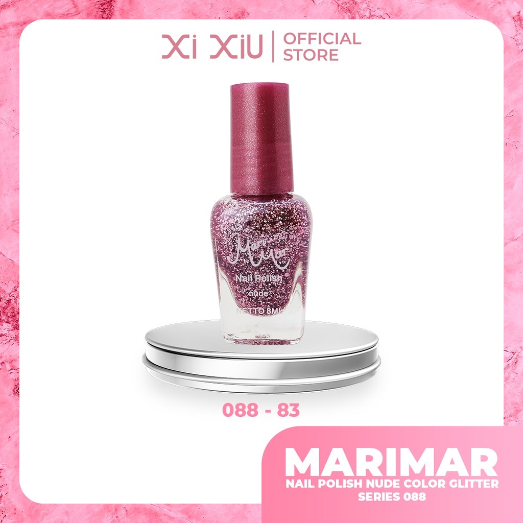 MARIMAR NAIL POLISH NUDE COLORS WITH GLITTER KODE : 088 CC