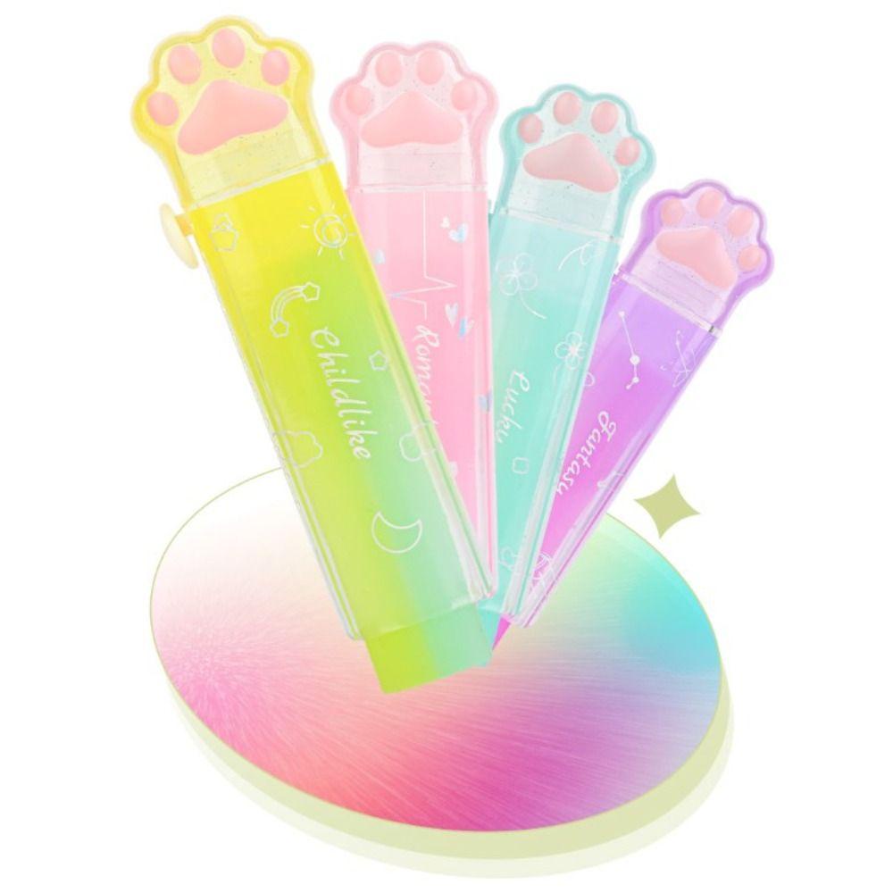 Agustina Push Pull Eraser Tanpa Debu Kawaii Traceless Siswa Alat Tulis Sekolah Kantor Alat Menyeka Cakar Kucing Jelly Eraser