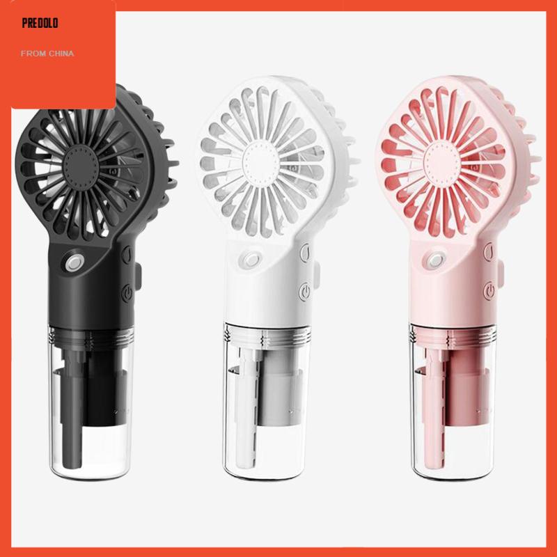 [Predolo] Kipas Angin Misting Portable 4speed Untuk Travel, Meja, Camping Semprotan Air