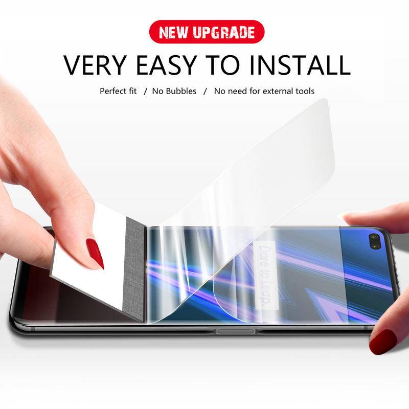 4pcs Film Hydrogel Bening Untuk OPPO Realme Narzo 50 30 20 Pro 50A 50i Prime Pelindung Layar Anti Cahaya Biru Untuk Realme Narzo N55 30A 20A 10 10A