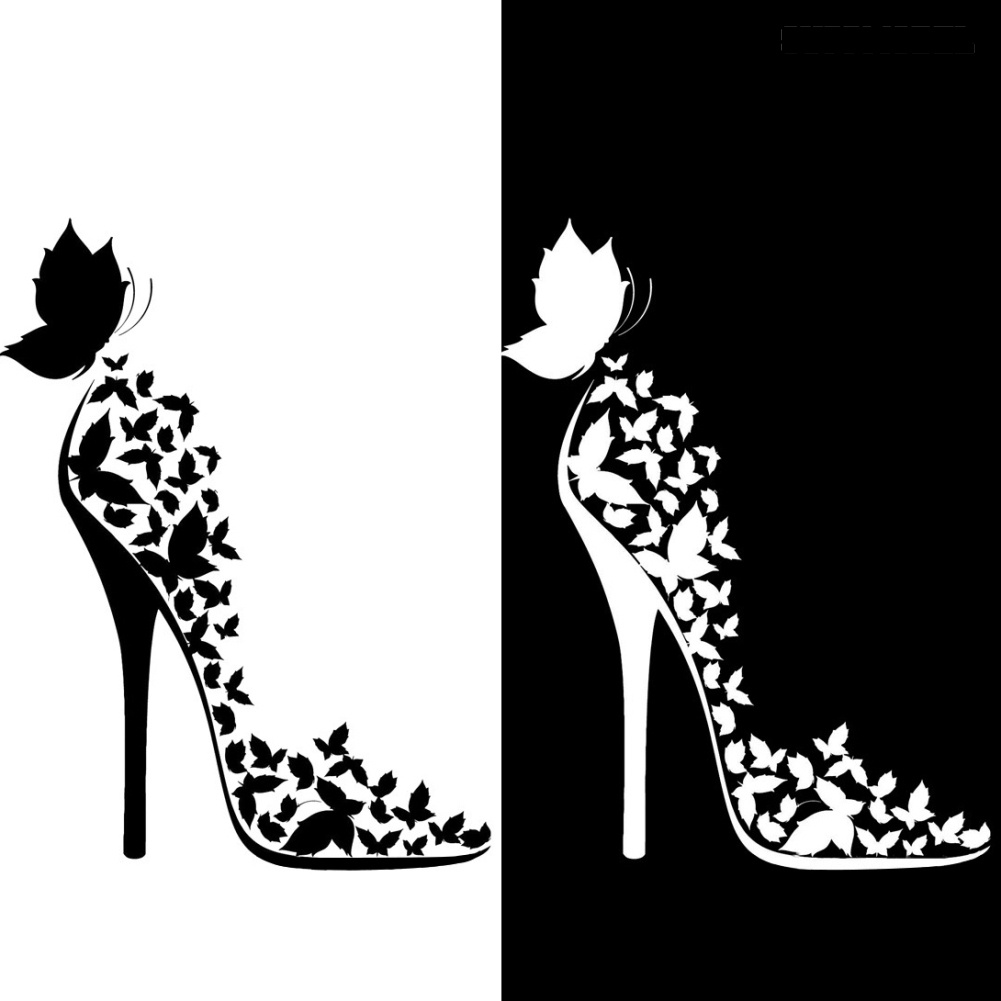 [SM Auto] Reflektif Mobil Kendaraan Jendela Samping Pintu Kupu-Kupu Hak Tinggi Dekorasi Stiker Decal