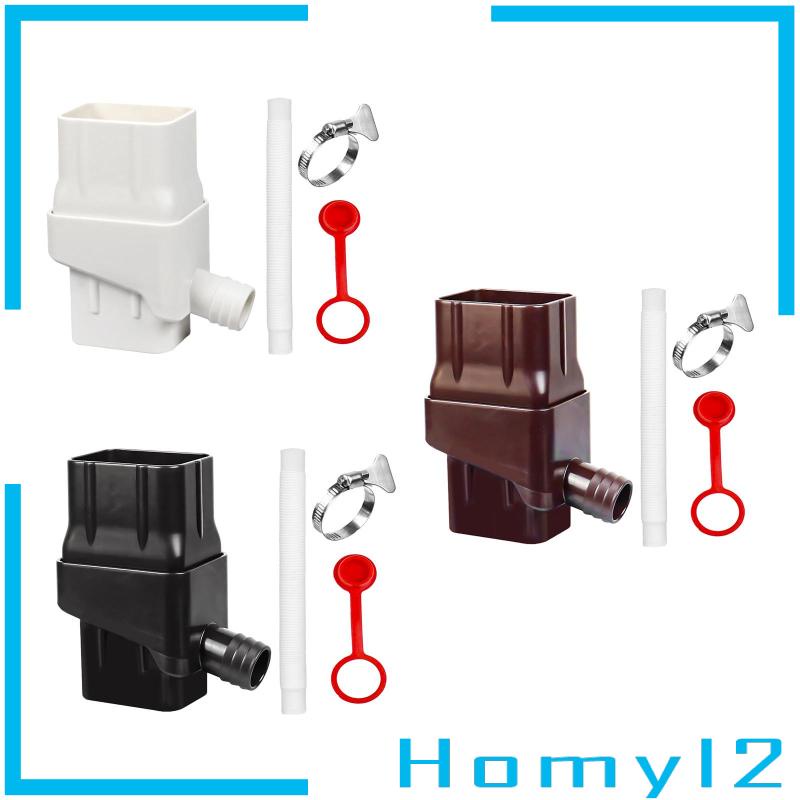 [HOMYL2] Sistem Pengumpul Air Hujan Untuk Downspout Dengan Selang 50 &quot;Putih