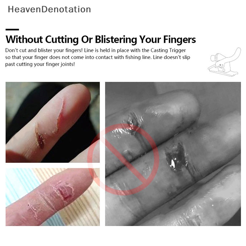 [HeavenDenotation] 1pc Baru Breakaway Marine Fishing Launch Gun Clamp Tombol Jempol Surfing Casg Trigger Barel Klip Ikan Jari Alat Pelindung HDV