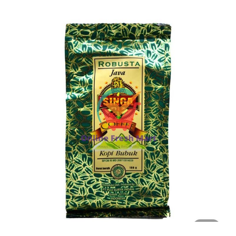 

SINGA Kopi Bubuk Robusta 180 g - Online Fresh Mart Denpasar