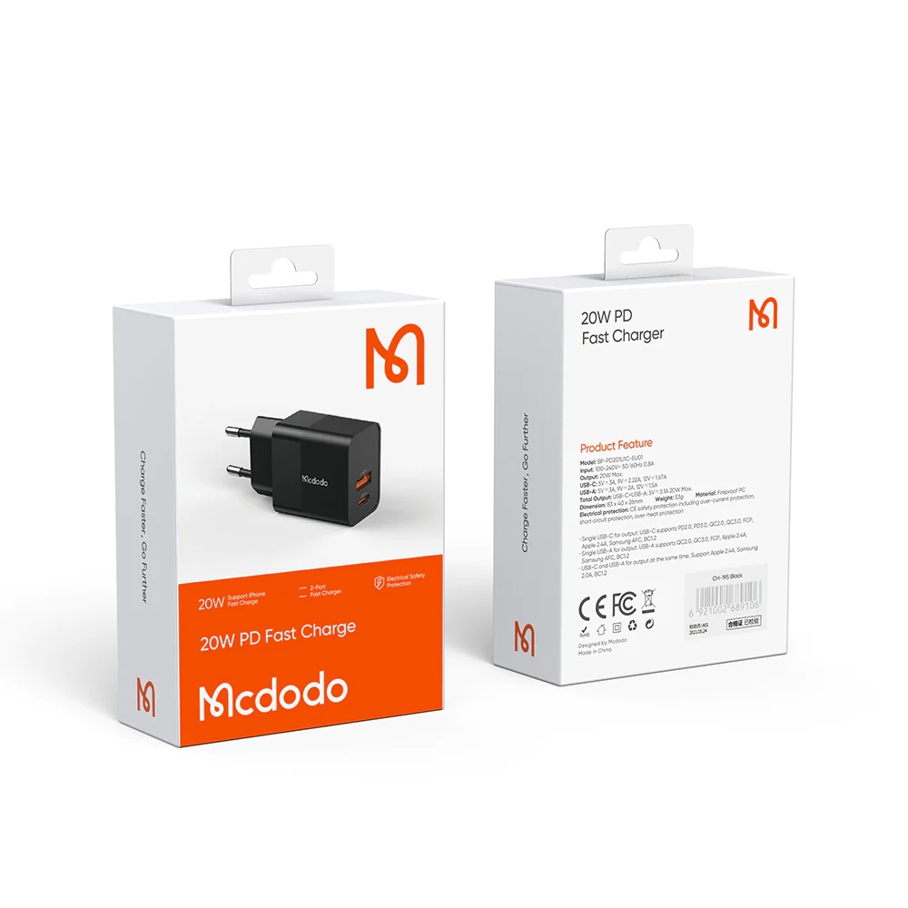 Mcdodo Hydrogen Series 20W PD+QC Charger