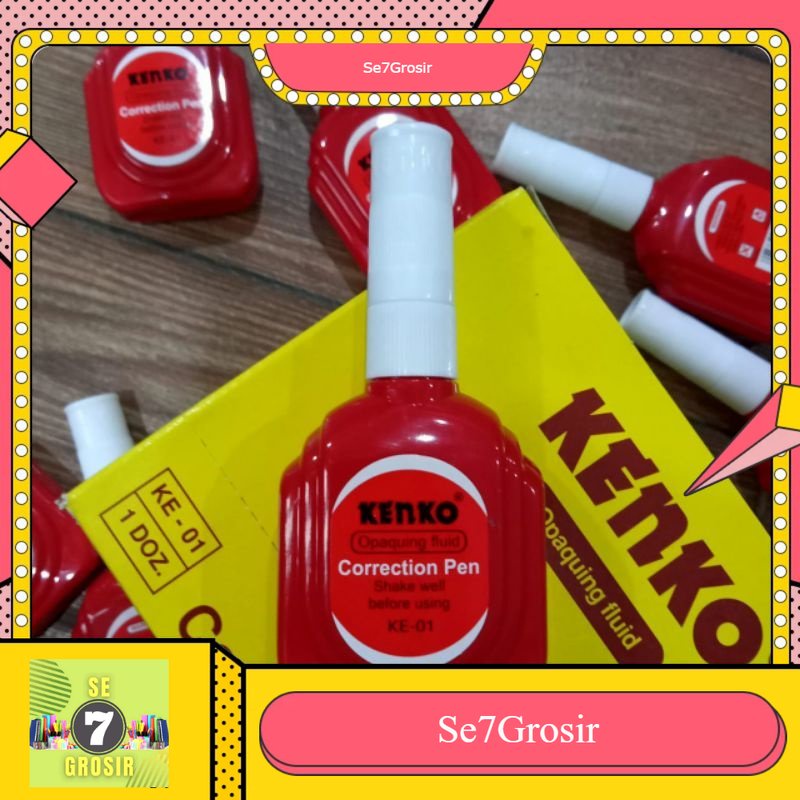 

TIP EX CAIR KENKO MERAH BESAR, COCOK UNTUK KEPERLUAN SEKOLAH DAN KANTOR