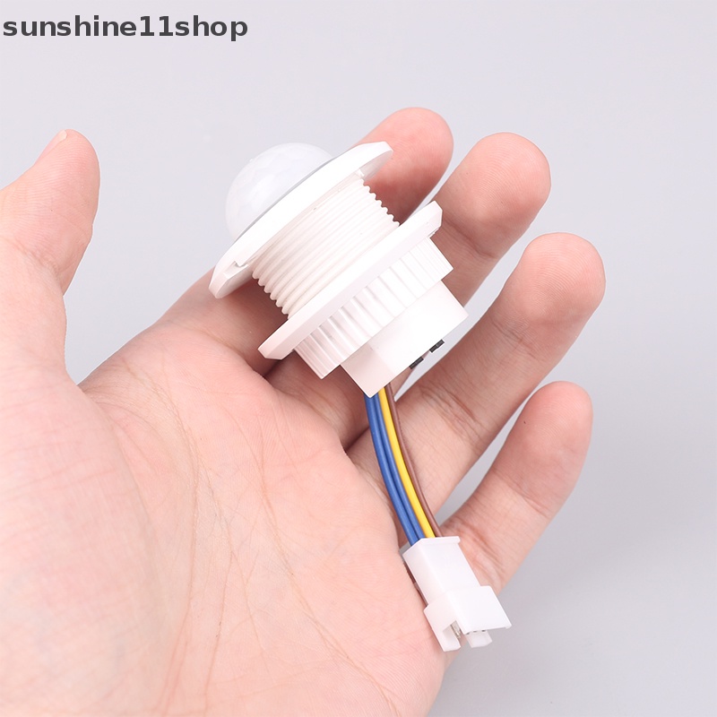 Sho Time Light-sensing Adjustable 110V-240V LED Sensor Inframerah Detektor Gerakan Saklar Lampu N