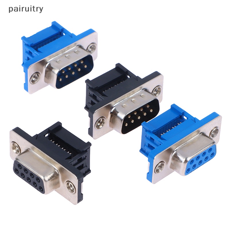 Prt DIDC9 DB9 Female Serial Port Male IDC Crimp Tipe D-Sub RS232 Konektor COM 9Pin Socket 9P Adaptor Untuk Kabel Pita PRT