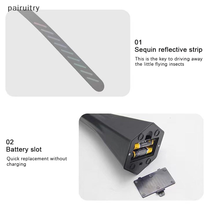 Prt Fly Fan Soft Blades Pelindung Makanan Flycatcher Otomatis Silent Jauhkan Dari Fl PRT
