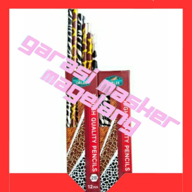 

PENSIL ORLEE ZOO MURAH + bonus togbag