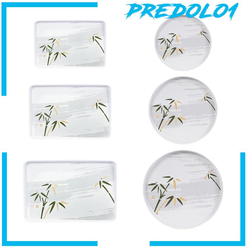 [Predolo1] Platter Dining Tableware Breakfast Serving Tray Tempat Makan Cookies Snack Makanan