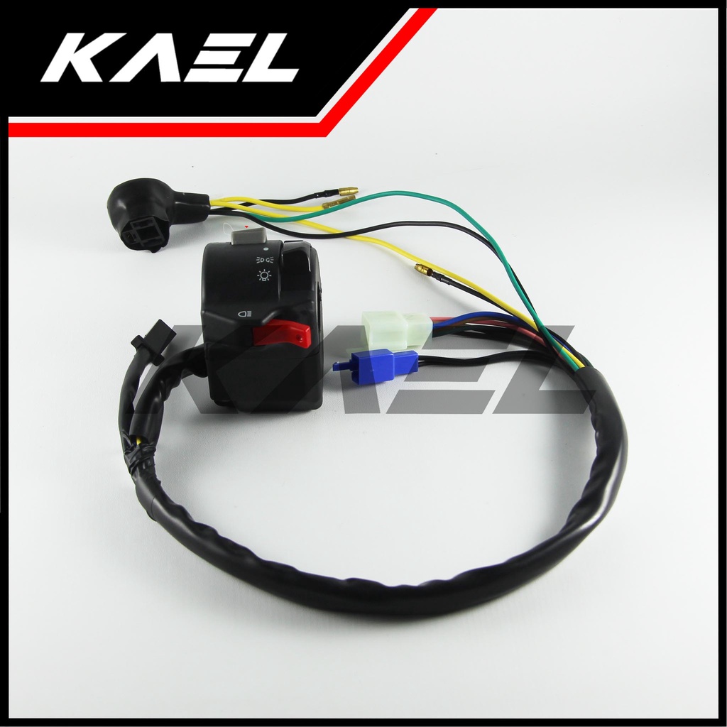 Handel Switch Kiri Left Yamaha Vixion Lama Old 2007 2008 2009 2010 2011 Saklar Lampu Depan Dim Sen Sein Klakson Handle Hendle Hendel Holder