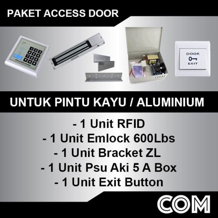 

PAKET ACCESS CONTROL RFID / PAKET ACCESS DOOR LOCK EMLOCK 600LBS