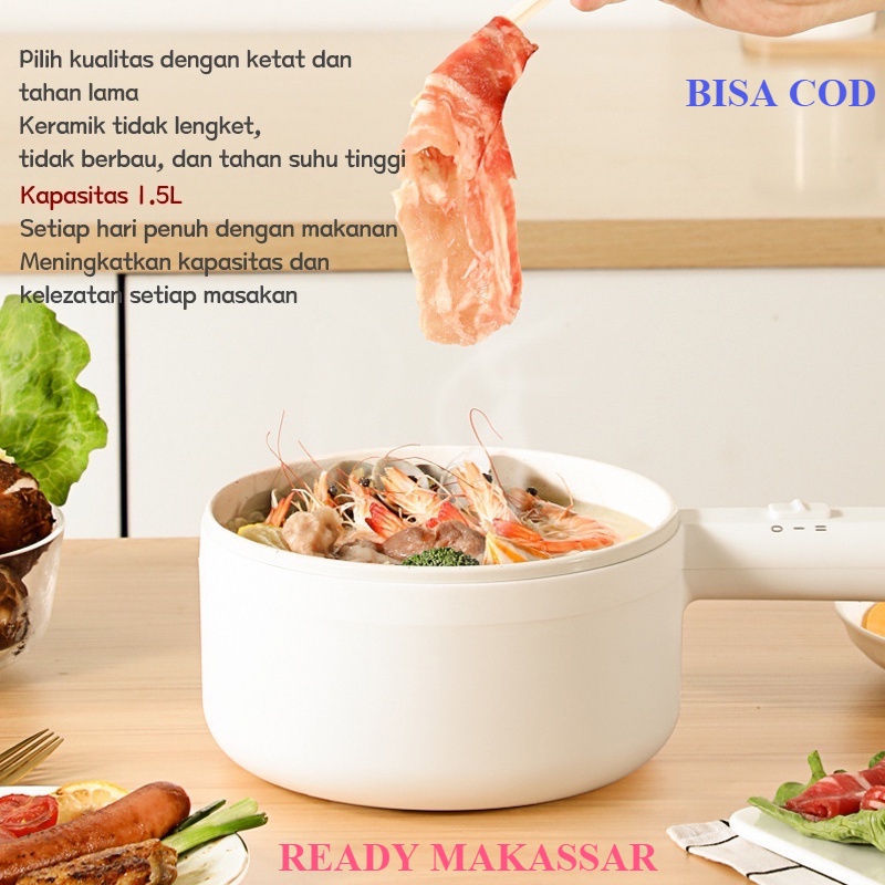 MEWAH PANCI LISTRIK 3 IN 1 UKURAN 1.5L YOSSI / ALAT MASAK KUKUS GORENG / PANCI Electric MULTIFUNGSI