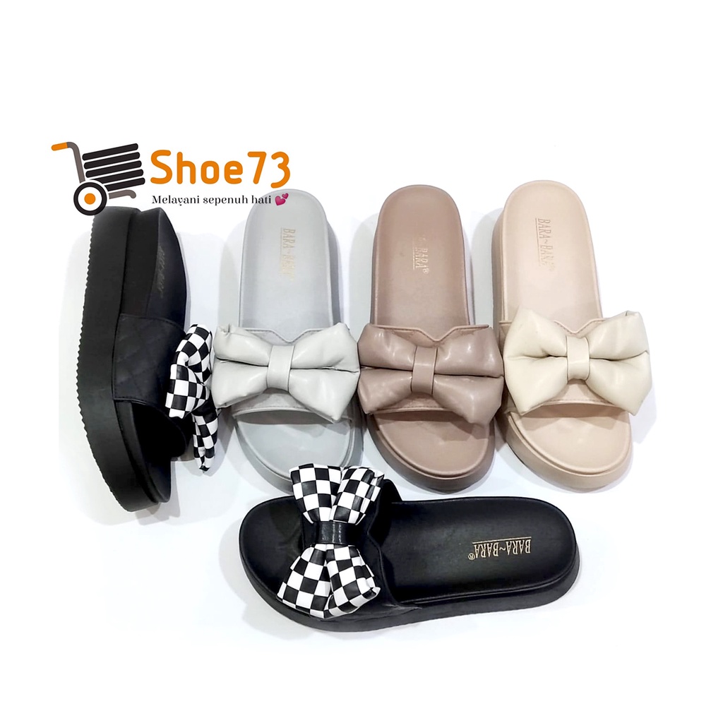 BARA-BARA 219 V-7 SIZE 36-40 ORIGINAL | Sandal Wedges Selop Jelly Pita Wanita | Sendal Kokop Impor