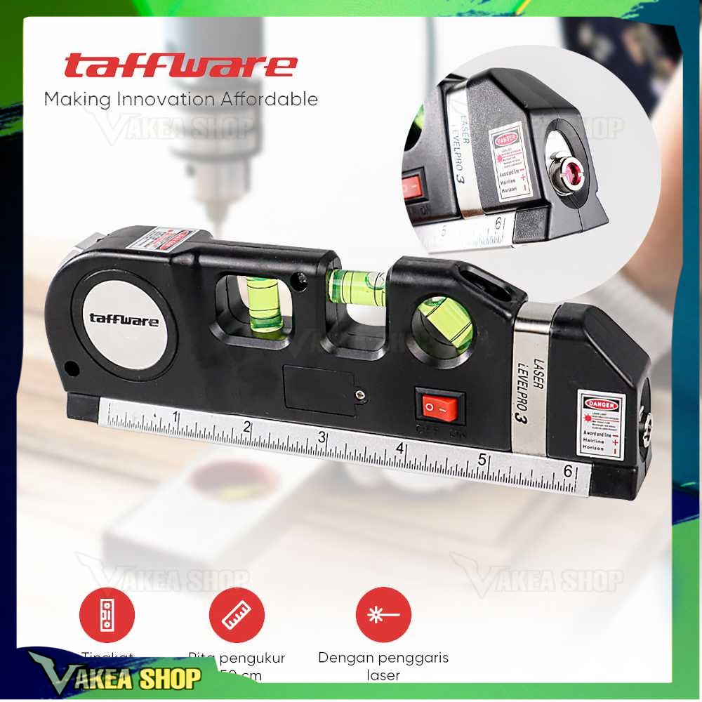 

Taffware LEVELPRO3 Penggaris Laser 250CM + Waterpass ~ DH~J02