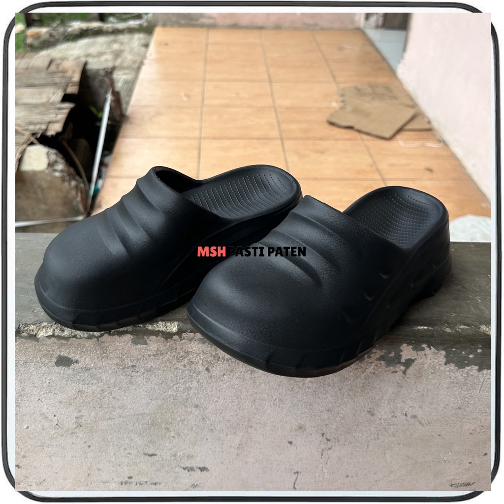 Sandal Cloq Wanita Merk Irsoe Tahan Air Sendal Bapau Slip On