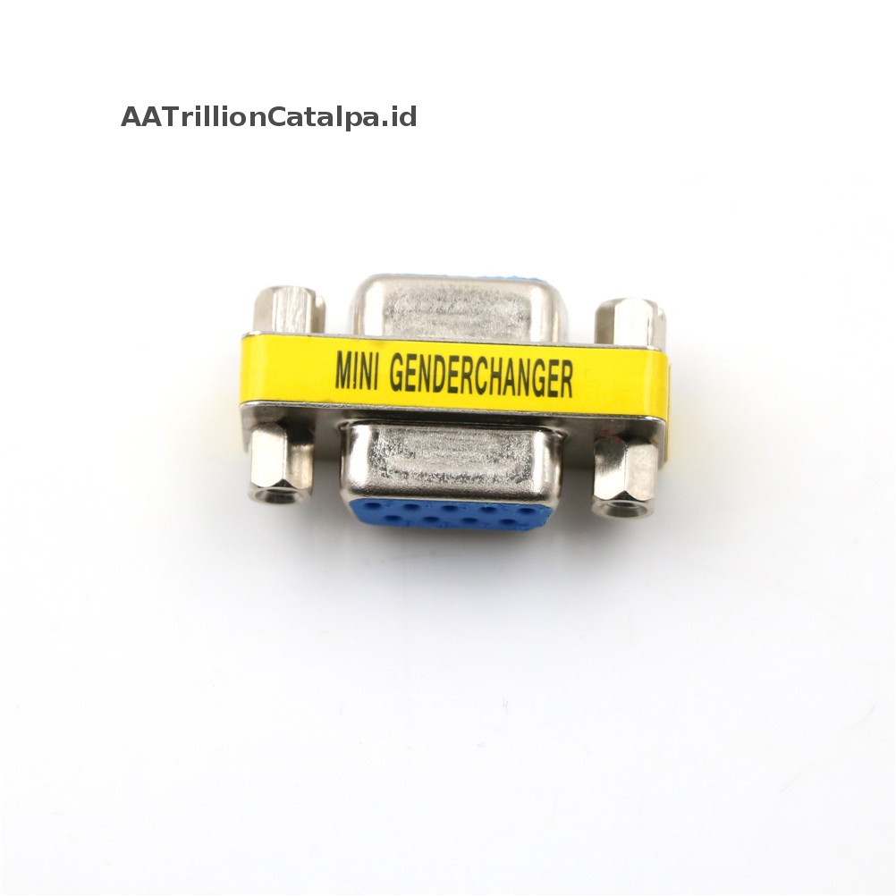 Aatrililioncatalpa Seri Baru RS-232 DB9 9pin Female to Female F/F Changer Coupler Adapter Jika C ID