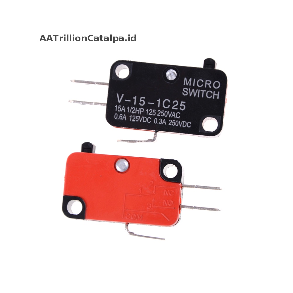 Aatrillioncatalpa 5Pcs V-15-1C25 KW9-0 Micro Limit Switch 15A 125/250VAC ID