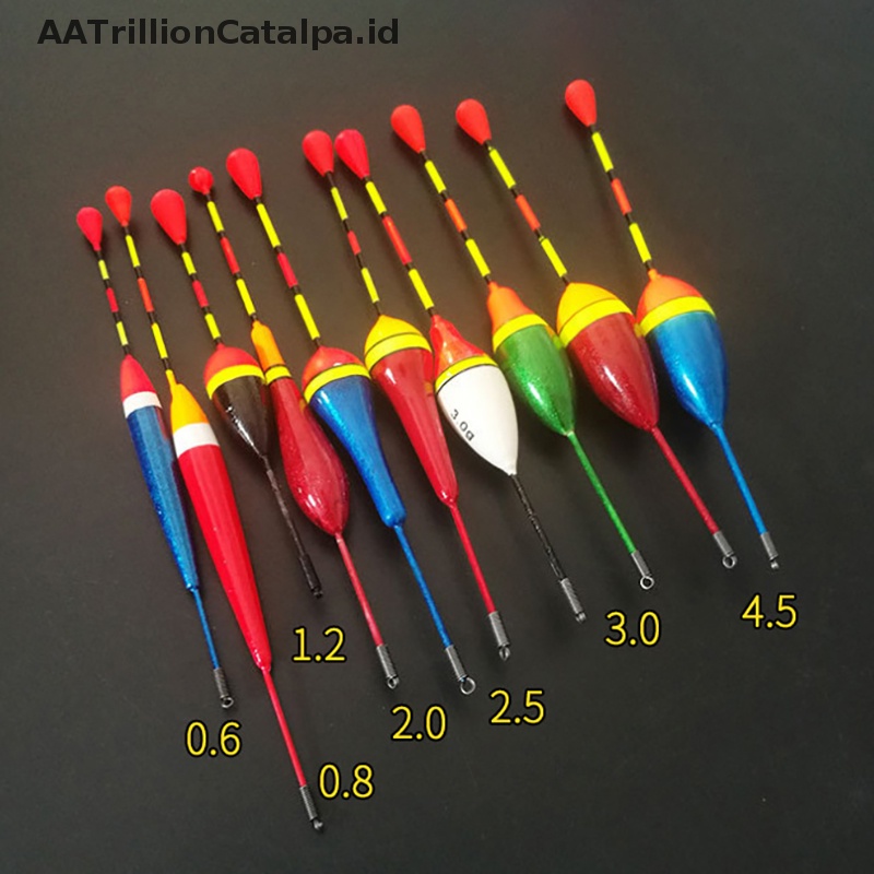 Aatrillioncatalpa 10pcs Pelampung Pancing Set Pelampung Bobber Tongkat Lampu Pancing Mengapung Berfluktuasi Mix Size Color float Pelampung Untuk Memancing Aksesoris ID