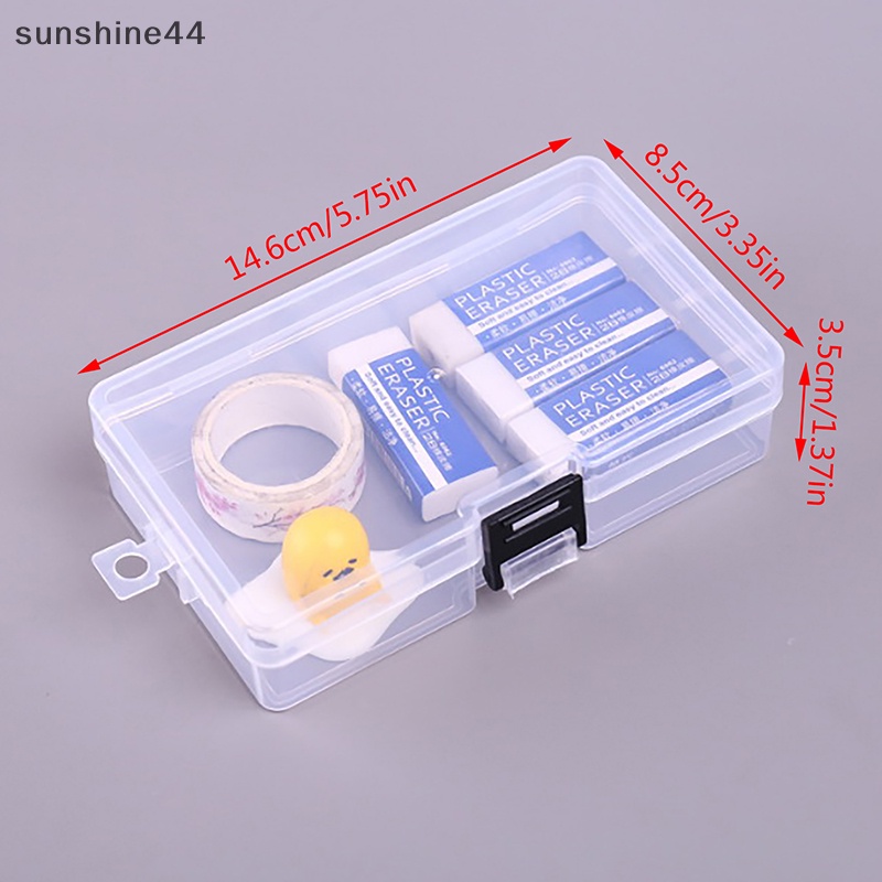 Sunshine Kotak Penyimpanan Plastik Bening Alat Perhiasan Craft Container Beads Organizer Container ID