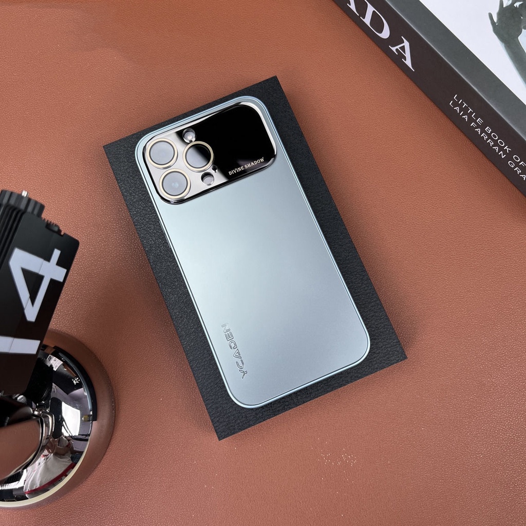 NEW!! YCADEN 【with label】exterior protective goggles with HD lens film for iPhone 14 13 12 11 Pro Max phone case iPhone 13 Frosted anti fall case