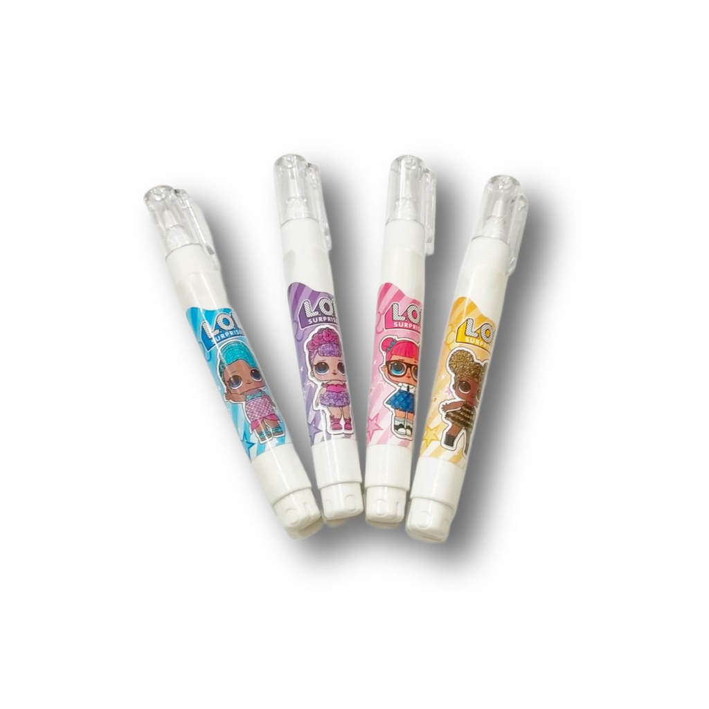 JP Tip X Pena Cair Motif Karakter Tipe-X Correction Pen Stationery ATK Alat Tulis Sekolah Kantor