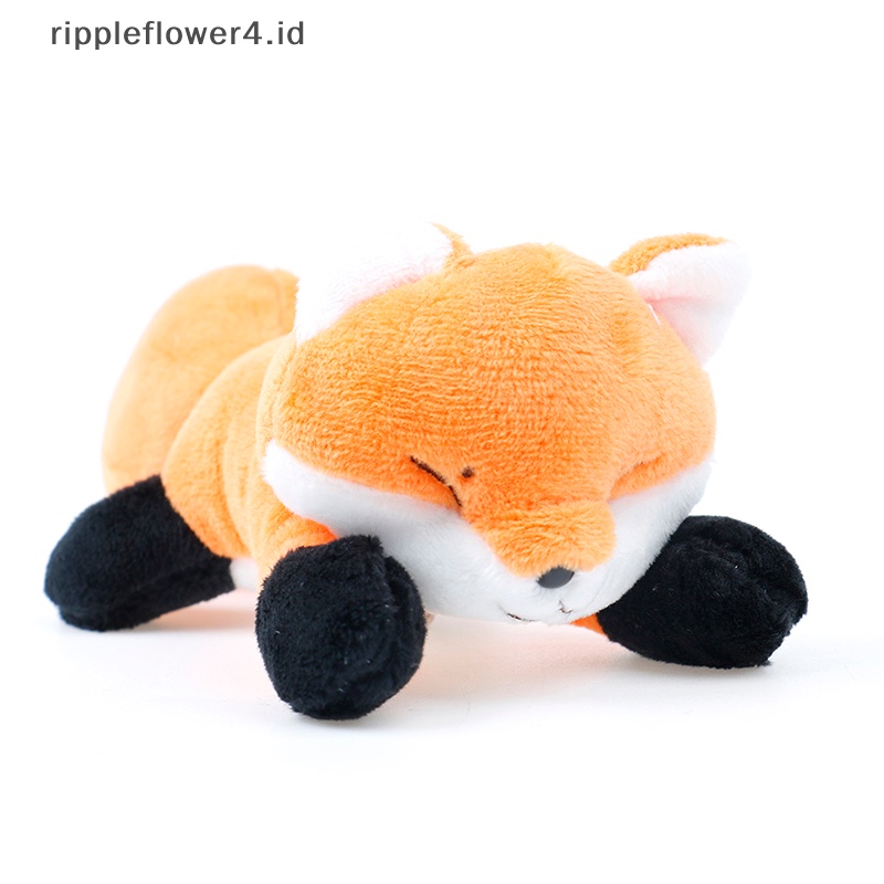 {rippleflower4.id} 1pc Boneka Rubah Mini Kartun Bros Mewah Pasangan Baju Lucu Pin Tas Liontin Mainan~