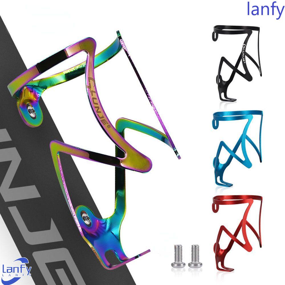 Lanfy Sepeda Botol Kandang Tahan Panas Sepeda Gunung Bersepeda Bagian Water Cup Braket Ringan Aluminium Alloy Tempat Botol Air Rak Cangkir Air