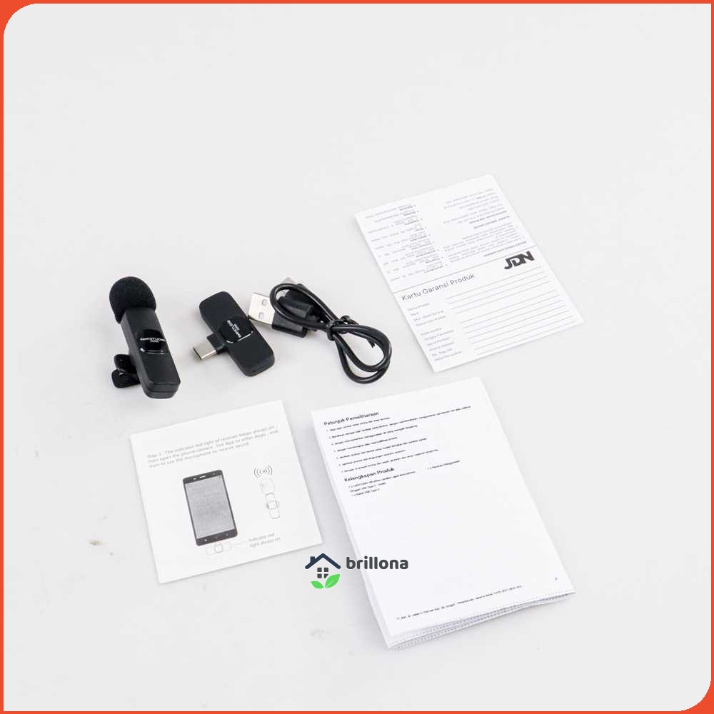 TaffSTUDIO Wireless Lavalier Lapel Microphone Vlogger USB Type C - HO86/ODR08