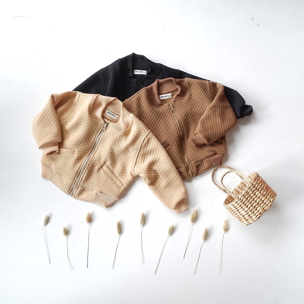 JACKET BOMBER ZIPPER ANAK UNISEX (1-6 YEARS)