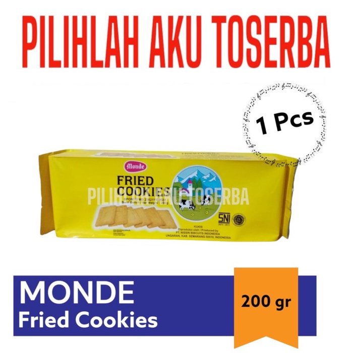 Biskuit Monde FRIED COOKIES - ( HARGA 1 Pcs )