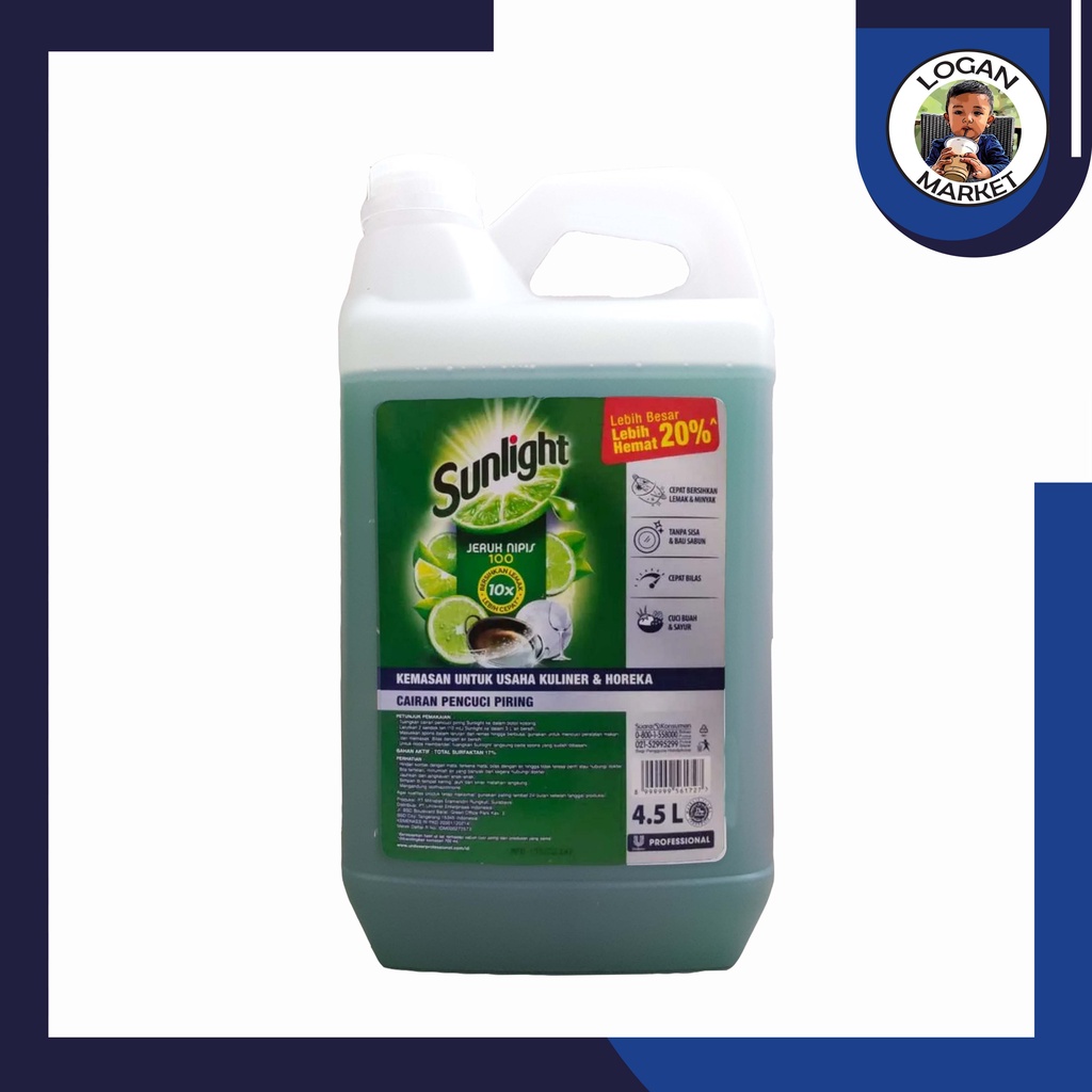 Sunlight Professional 4.5L 4,5L Liter Sabun Cuci Piring (ex 5 Liter)