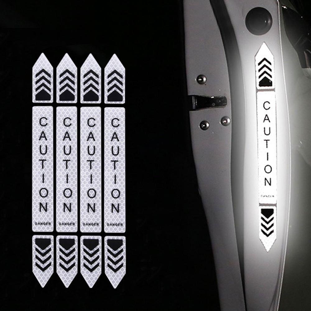 Populer 12pcs Stiker Reflektif Mobil Aksesoris Mobil Perekat Diri Luminous Sign Tape