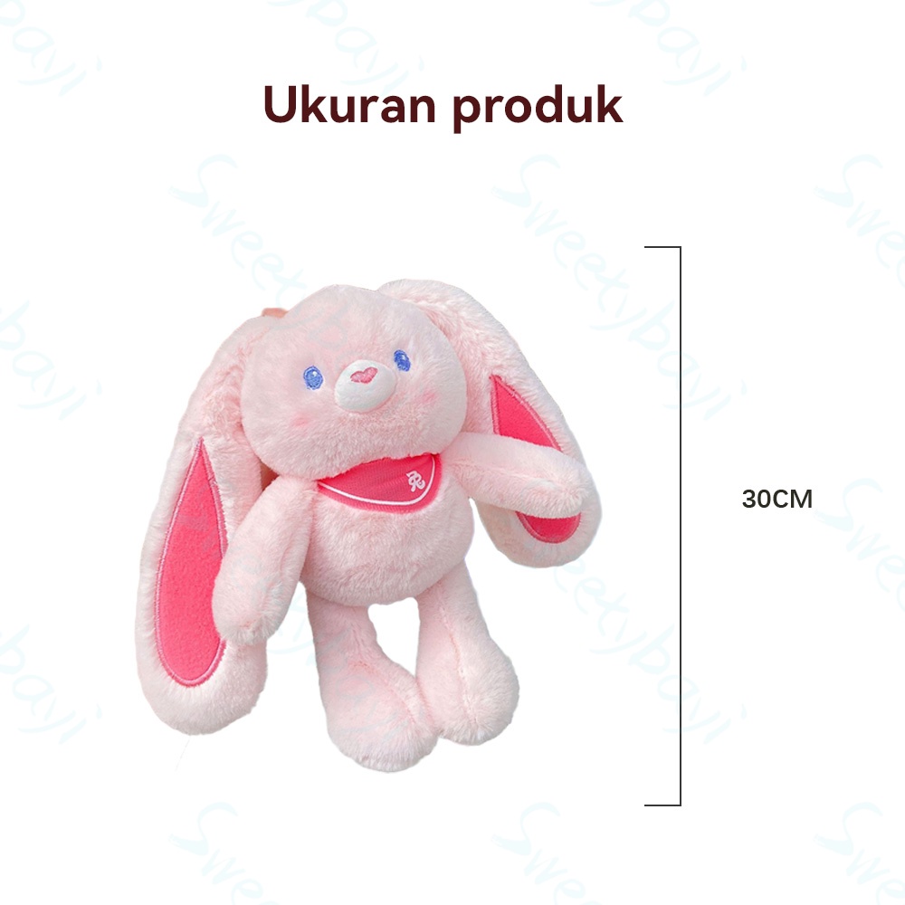 SweetyBayi Boneka kelinci telinga panjang 30CM Mainan boneka rabbit bunny bahan plush Rabbit doll