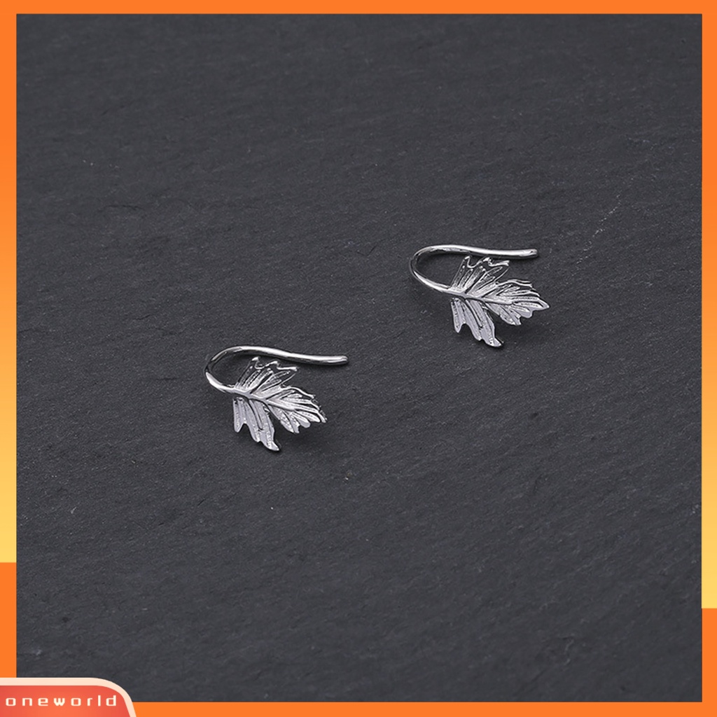 [WOD] 1pc Klip Telinga Tanpa Sakit Non-Piercing Geometris Kilau Terang All-match Hadiah Hias Wanita Gadis Maple Leaf Ear Cuff Fashion Perhiasan Untuk Pacaran