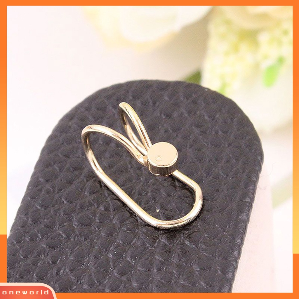 [WOD] Ear Clip Cuff Indah Non Tindik Wanita Hati Bulan Bentuk Anting Mutiara Imitasi Untuk Pacaran