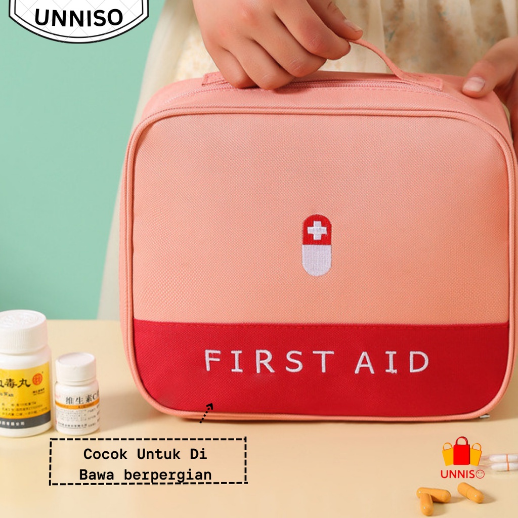 UNNISO - Tas Travel Portable Medicine P3K