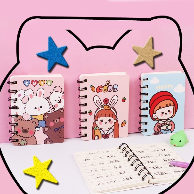 4pcs Notebook Buku Catatan Tulis Kecil Notepad Kantong OSM-ST0371