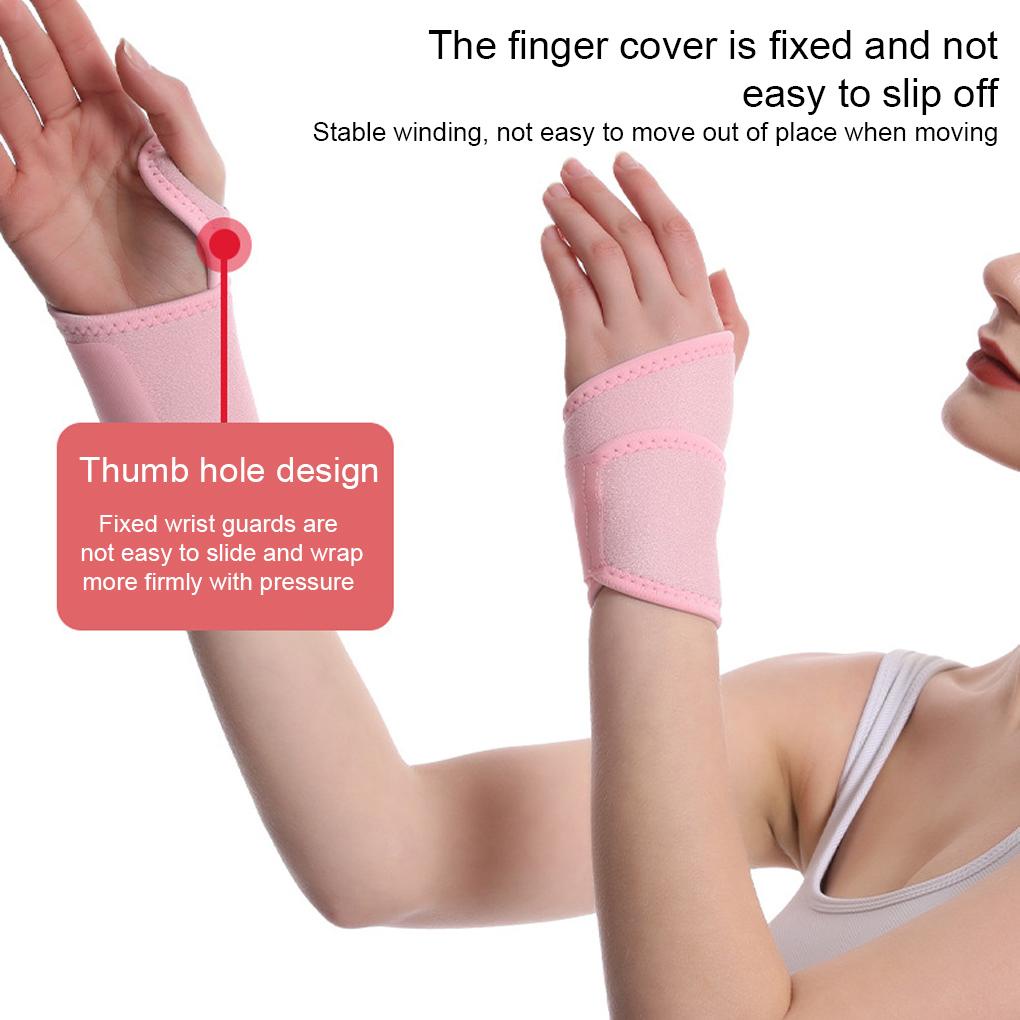 Adjustable Gelang Gym Tangan Pergelangan Tangan Benang Terowongan Band Keseleo Pelindung Kompresi Self-adhesive Brace Fitness Yoga