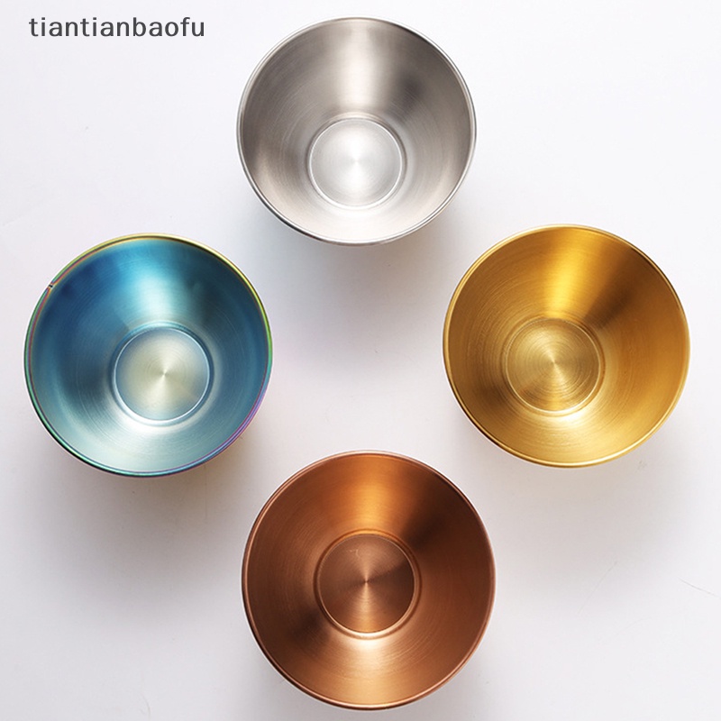 [tiantianbaofu] Stainless Steel Deepen Seasoning Bowl Spoon Food Sauce Dipping Bowl Untuk Butik Dapur