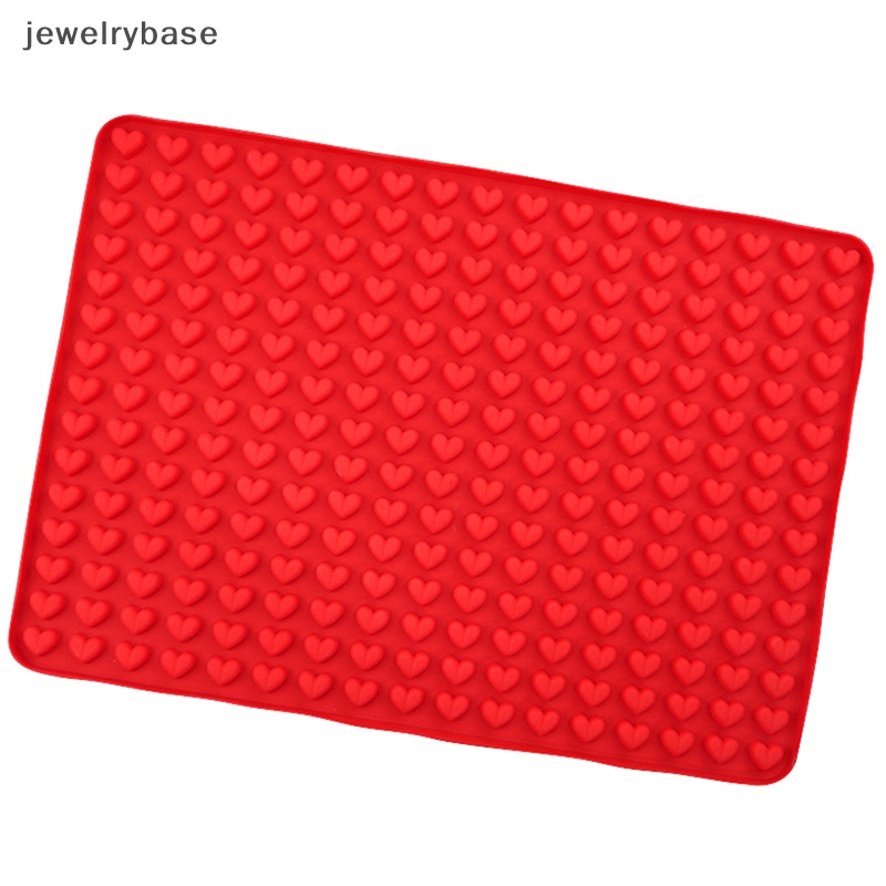 [jewelrybase] 1pc 255 Cavity Mini Berbentuk Hati Cetakan Silikon DIY Ice Cube Tray Alat Kue Butik