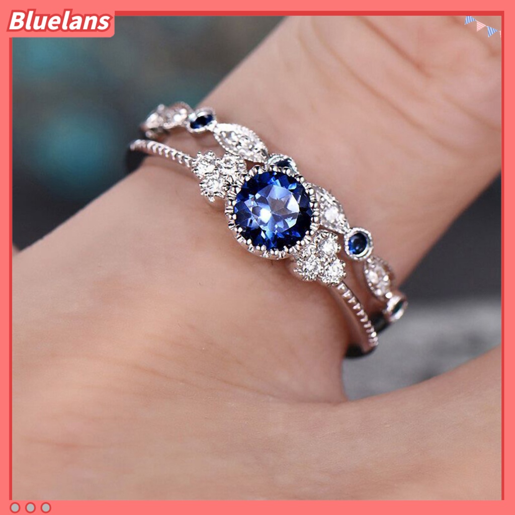 [BLS] 2pcs Perhiasan Jari Dual Type Tidak Alergi Tahan Lama Fashion Cycle Ring Untuk Hadiah