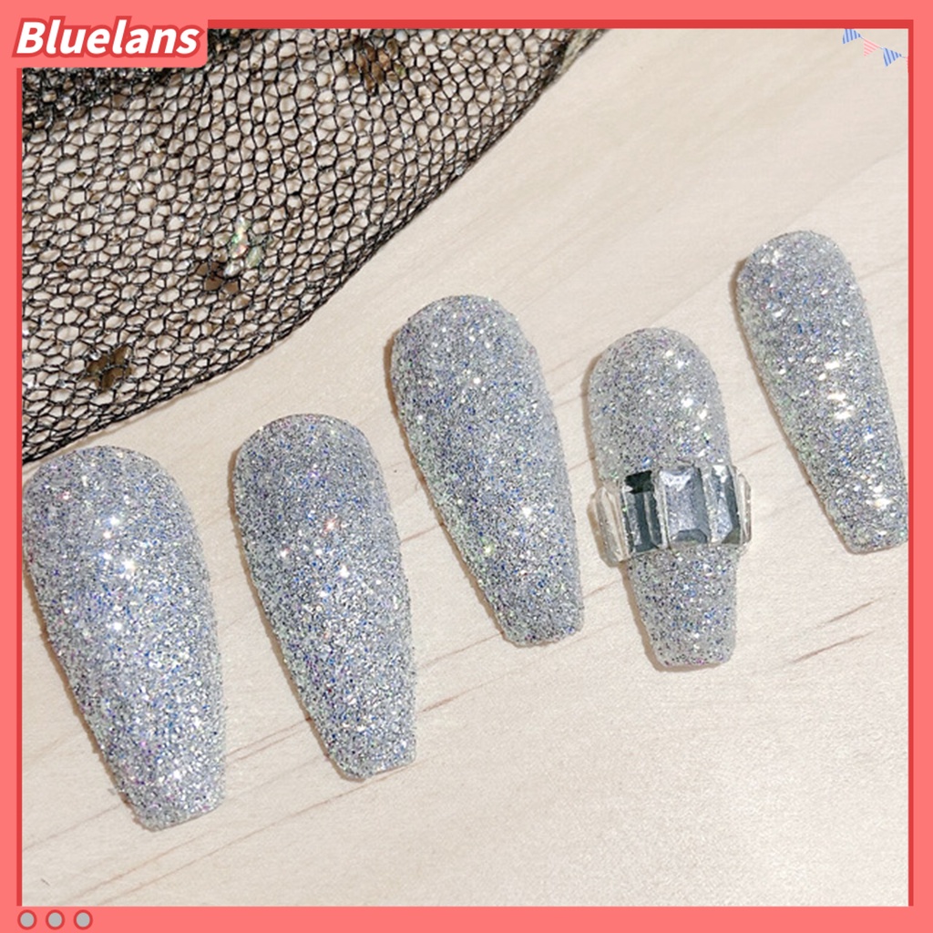 [BLM] 2pcs Cepat Kering Tahan Lama Glitter Nail Art Bubuk Pigmen DIY Manicure Decor