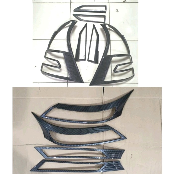 Paket garnish lampu carbon Avanza/Xenia 2019-2020.