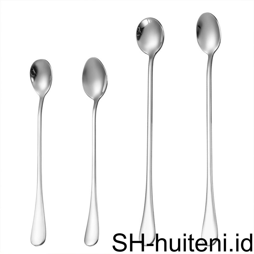 Sendok Makan Stainless Steel Lucu Kopi Sendok Teh Minum Peralatan Makan Aduk Es Dessert Ice cream Spoon Kitchen